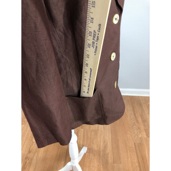 Giorgio Saint’ Angelo Women Jacket 8 Mob Wife 3 Button Front Office Siren Lapel - Picture 2 of 10